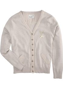 Marjo, Damen Trachtenstrickjacke, Beige