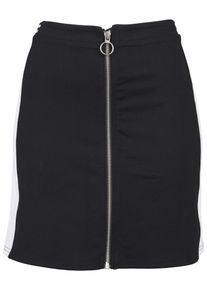 Urban Classics, Damen Skirt, Schwarz / Weiß