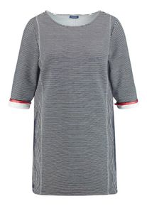 SAMOON, Damen T-Shirt, Hellrot / Schwarz / Weiß