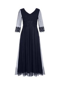 Ulla Popken, Damen Abendkleid, Dunkelblau