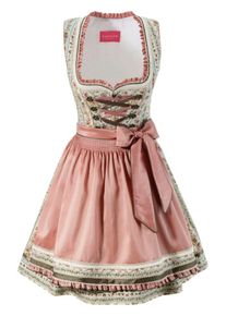 Kr&uuml;ger Dirndl Kr&uuml;ger Madl, Damen Dirndl, Creme / Braun / Ros&eacute;