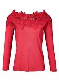 Heine, Damen Pullover, Rot