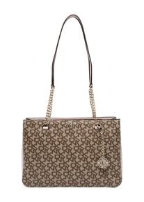 DKNY, Damen Tasche 'BRYANT-MD SHOP TOTE-LOGO', Beige / Rosa