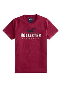 Hollister, Herren Shirt 'DTC SS ICONIC TECH LOGO', Rot