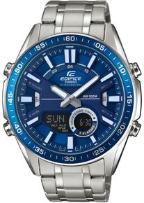 Casio, Herren Edifice Chronograph 'EFV-C100D-2AVEF', Blau / Silber