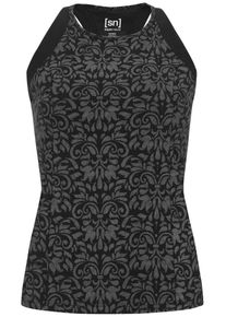 super.natural, Damen Top 'Motion', Grau / Schwarz