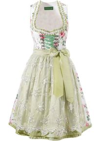 Country Line, Damen Dirndl, Mint / Rosa / Wei&szlig;