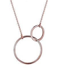 Elli, Damen Halskette 'Kreis', Rosegold