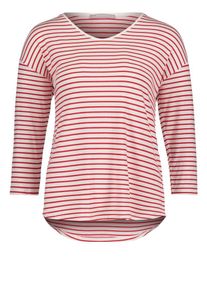 BETTY & CO Betty & Co, Damen Shirt, Feuerrot / Weiß