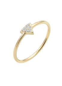 Elli Premium, Damen Ring 'Dreieck', Gold