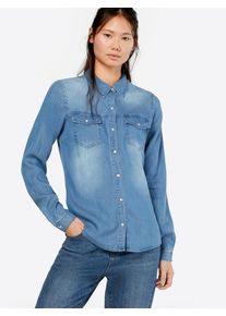 Vila, Damen Jeanshemd 'VIBISTA', Blau