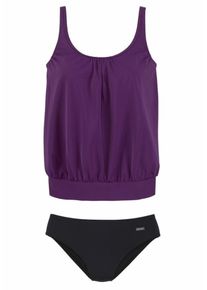 Lascana, Damen Tankini, Aubergine