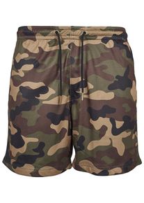 Urban Classics, Herren Short, Dunkelbeige / Braun / Dunkelgr&uuml;n / Schwarz