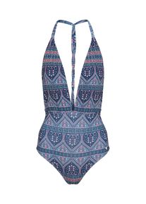 Roxy, Damen Badeanzug 'S S A R ONE PIE J', Marine / Altrosa
