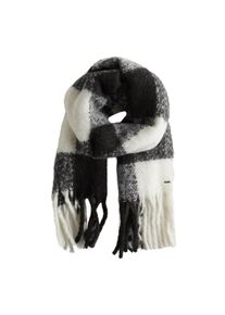 Hollister, Damen Schal 'XM18-THICK WOVEN SCARF', Schwarz / Weiß
