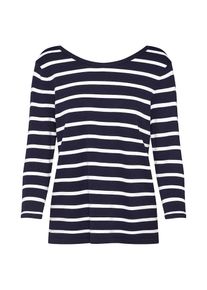 Only, Damen Pullover 'MINNA', Nachtblau / Weiß