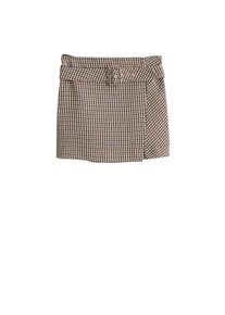 Mango, Damen Rock 'Chok', Beige / Blutrot / Schwarz