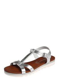 Marco Tozzi, Damen Riemchensandale, Silber