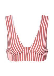 Billabong, Damen Bikinitop 'dos palmas plunge', Rot / Weiß