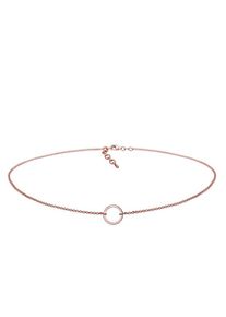 Elli, Damen Choker 'Kreis', Rosegold