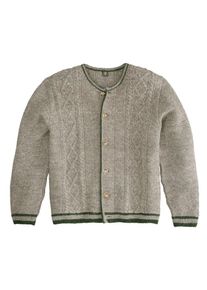 OS-Trachten, Herren Trachtenstrickjacke, Taupe