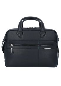 Samsonite, Herren Formalite LTH Businesstasche Leder 37 cm Laptopfach, Schwarz