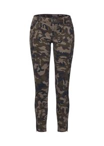 Noisy may, Damen Jeans 'NMKIMMY NR 7/8 AOP CAMO JEANS', Khaki