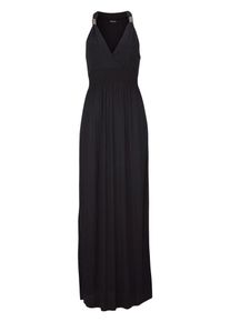 Lascana, Damen Maxikleid mit verstellbarem Ausschnitt, Schwarz
