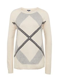 Tom Tailor, Damen Pullover mit Intarsien, Beige