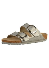 Birkenstock, Damen Pantoletten 'Arizona Big Buckle', Silber
