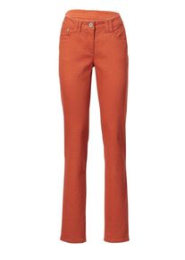 Heine, Damen R&ouml;hrenhose, Braun / Rot