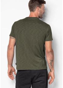 Jack Wolfskin, Herren Funktionsshirt 'TRAVEL T MEN', Oliv