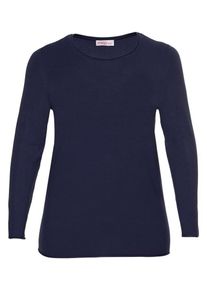 sheego Casual, Damen Rundhalspullover, Ultramarinblau