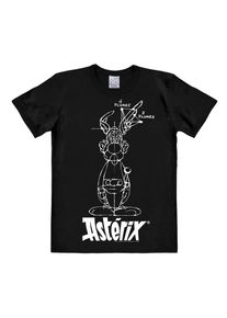 logoshirt, Herren T-Shirt 2Asterix", Schwarz / Weiß