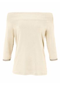 Heine, Damen U-Boot-Shirt 3/4-Arm, Sand