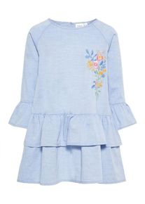 name it, Mädchen Kleid, Rauchblau / Mischfarben