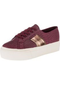 Superga, Damen Sneakers Low, Rotviolett / Wei&szlig;