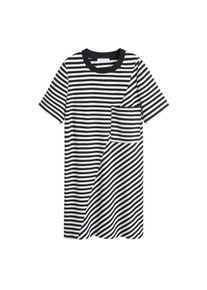 Mango, Damen Kleid 'Walker-H', Schwarz / Weiß