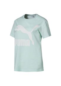 Puma, Damen T-Shirt 'Classics', Opal / Wei&szlig;