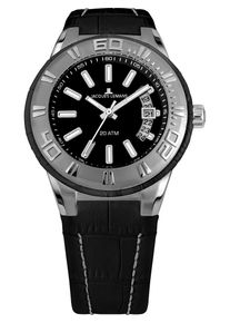 Jacques Lemans, Herren Uhr 'Miami 1-1770A', Schwarz / Silber