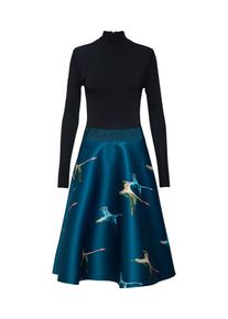 Ted Baker, Damen Kleid 'ABIISE', Dunkelblau / Schwarz