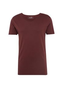Tom Tailor Denim, Herren T-Shirt 'NOS v-neck tee', Burgunder