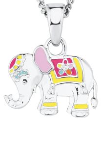 Prinzessin Lillifee, Damen Kette mit Anhänger 'Elefant, Blume, 2019681', Silber