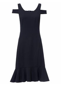 Heine, Damen Bodyform-Etuikleid, Schwarz