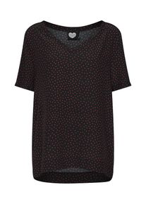 Catwalk Junkie, Damen Shirts 'TS GIVE ME LOVE', Rot / Schwarz