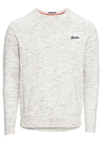 Superdry, Herren Pullover 'ORANGE LABEL COTTON CREW', Graumeliert