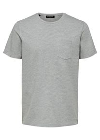 Selected Homme, Herren T-Shirt, Graumeliert