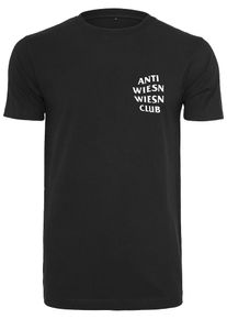 Mister Tee, Herren T-Shirt ' Wiesn Club Black', Schwarz / Wei&szlig;