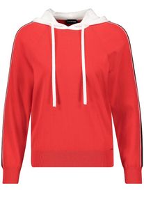 Taifun, Damen Pullover, Hellrot / Weiß