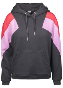 Urban Classics Curvy, Damen Sweatshirt, Pink / Rot / Schwarz